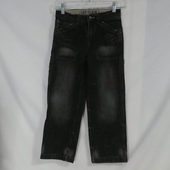 GAP DENIM - Carpenter | 7 regular | Faded Black Distressed Denim | NWOT - Picture 1 of 16